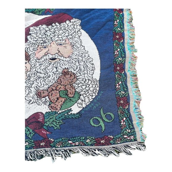 Vintage Christmas Throw "Christmas at Home" by Chatham Royal Tapestries Jacquard - Picture 4 of 13